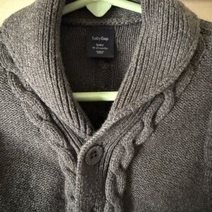 GAP Gray Cable Knit Sweater